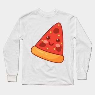 Cute Pizza Long Sleeve T-Shirt